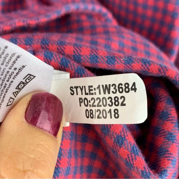 Vineyard Vines Men’s Slim Fit Flannel Tucker Button Down Long Sleeves Shirt XL - Picture 7 of 8